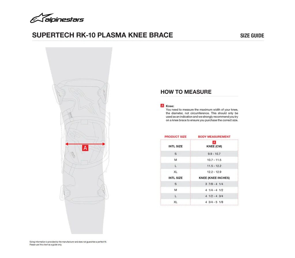 Orthèse S-TECK RK-10 ALPINESTARS