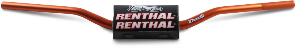 guidon renthal fatbar 821 orange motocross enduro