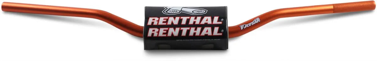 guidon renthal fatbar 821 orange motocross enduro
