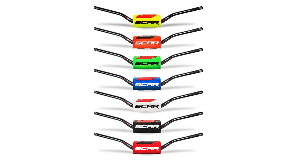 guidon scar o2 28 6 mm moto cross enduro aluminium haute performance