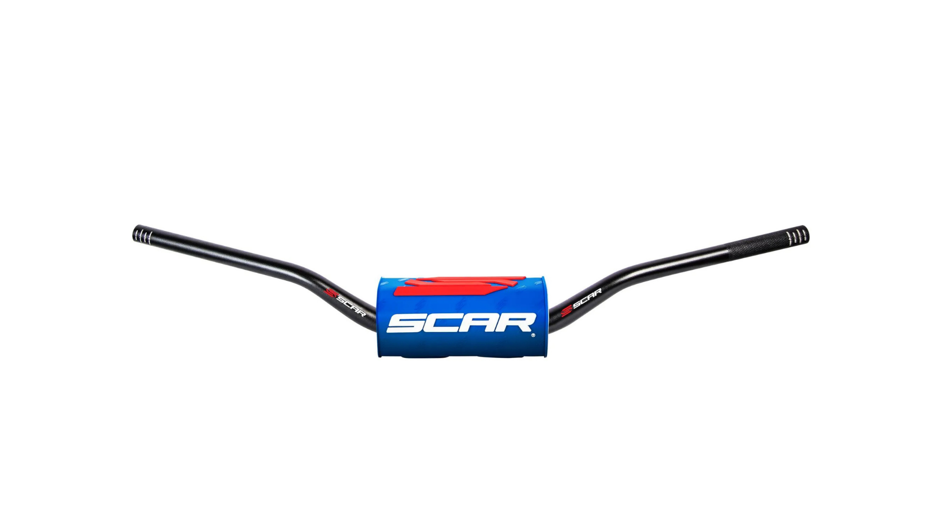 guidon scar o2 bleu 28 6 mm moto cross enduro aluminium haute performance