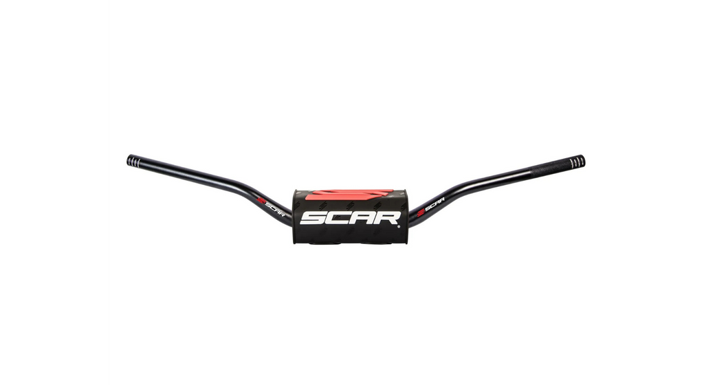 guidon scar o2 noir 28 6 mm moto cross enduro aluminium haute performance
