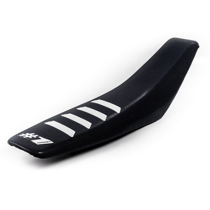 Housse De Selle RIBBER Noir/Blanc ONE GRIPPER