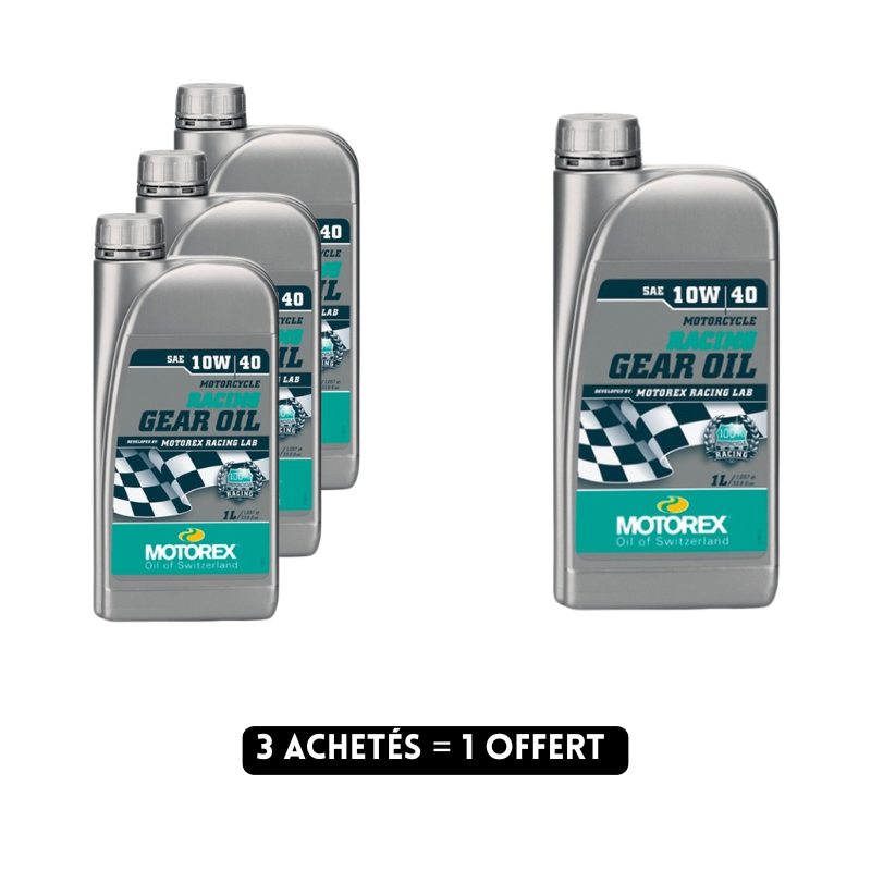 huile boite motorex gear oil 10w40 offre 3 1 gratuit moto