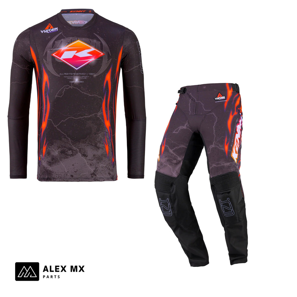 Tenue complète cross Kenny Performance 2027 Vulcain, maillot et pantalon motocross enduro homme