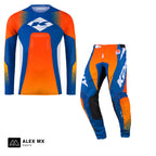 Tenue complète motocross Kenny Track Focus 2027 Blast Orange : maillot et pantalon cross enduro