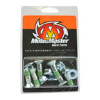 Kit 6 vis et écrous de couronne Moto-Master M8x26 argent pour KTM Husqvarna GasGas Beta Sherco - vue d'ensemble du kit