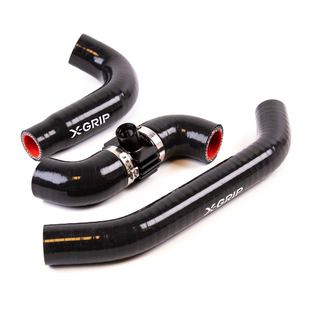 Kit durites de radiateur X-Grip Noir KTM Husqvarna GasGas 250/300 2 Temps TBI 2023 à 2027