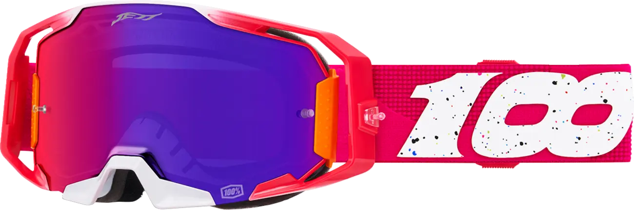 Kit masque 100% Armatic Jett Lawrence masque rouge vue de profil