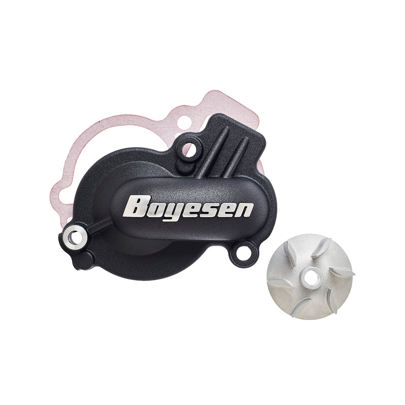 Kit réparation couvercle de pompe à eau Boyesen avec hélice haute performance compatible Honda CRF 450 2021 à 2026