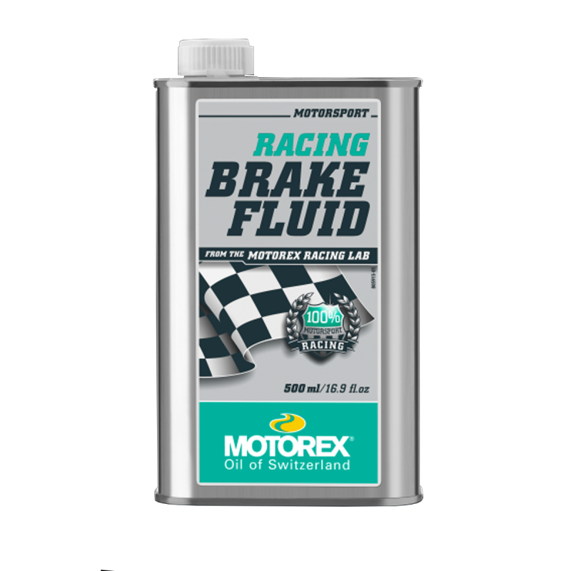 Liquide de frein Motorex Racing Brake Fluid 500 ml DOT 4, réf. 303272, bidon de face