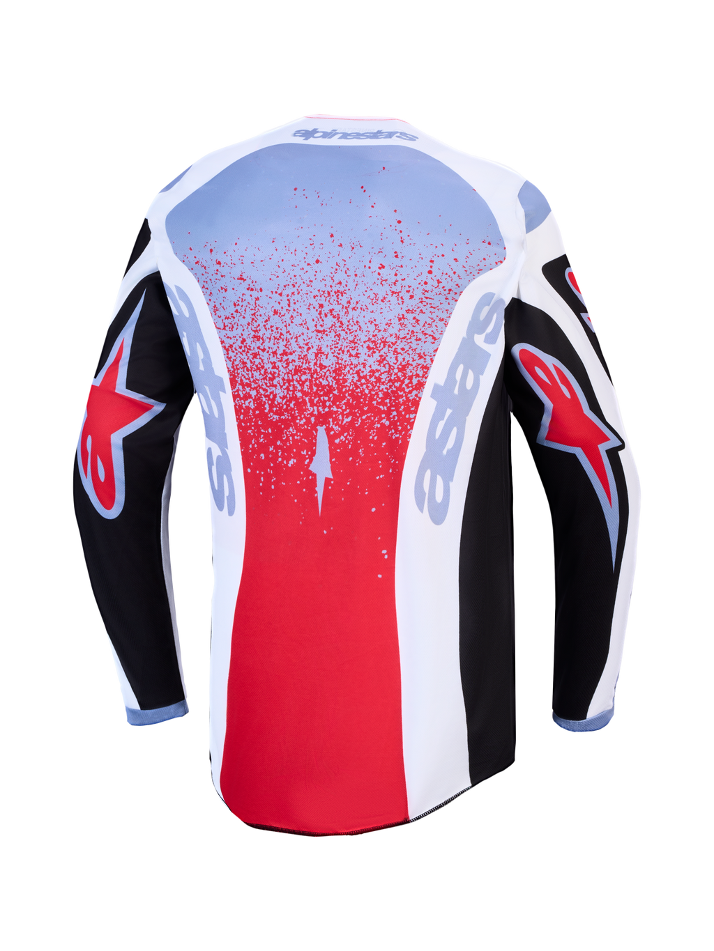 Maillot Alpinestars Fluid Drag réf 3761327-1694 noir blanc rouge dos