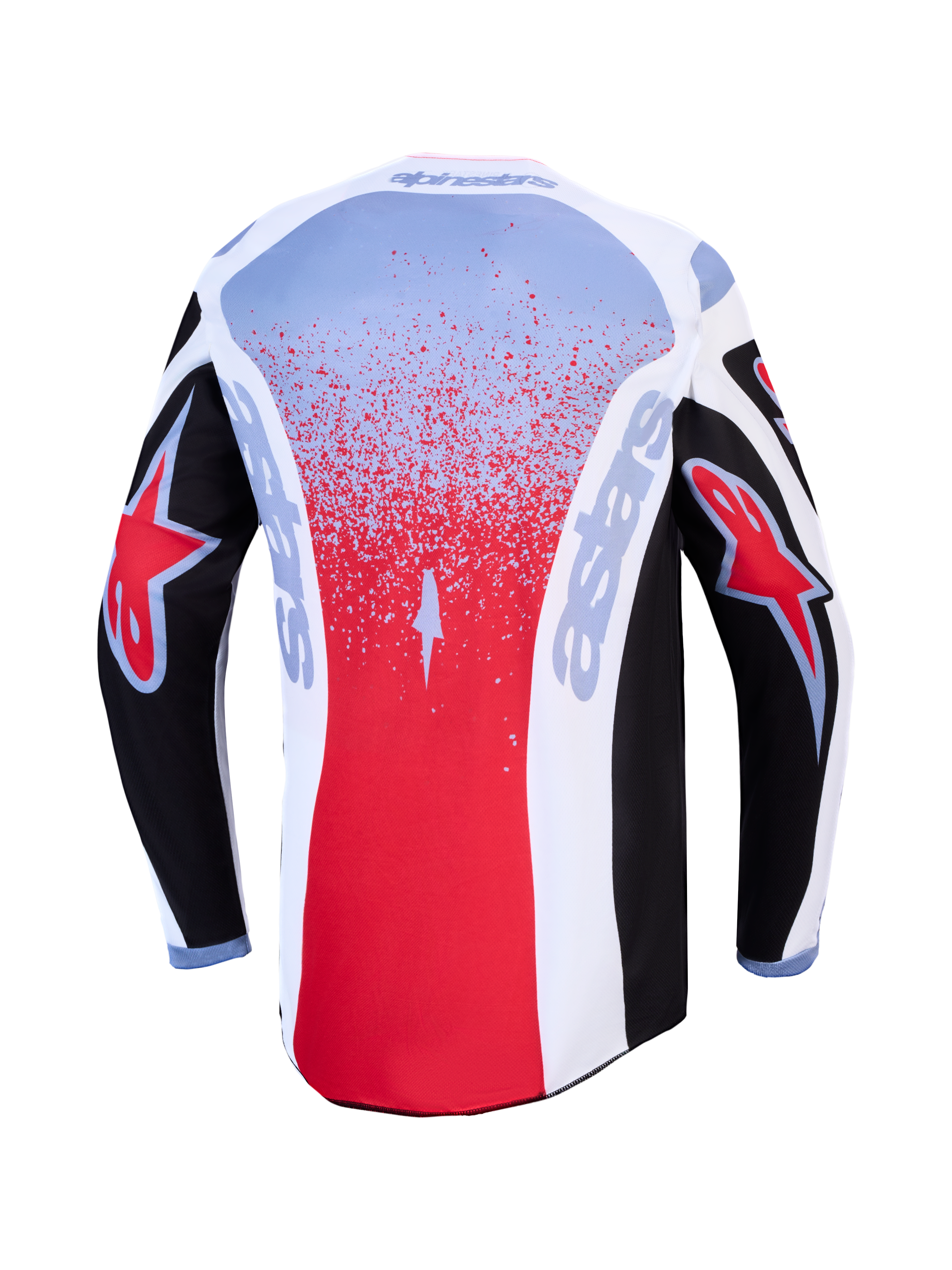 Maillot Alpinestars Fluid Drag réf 3761327-1694 noir blanc rouge dos