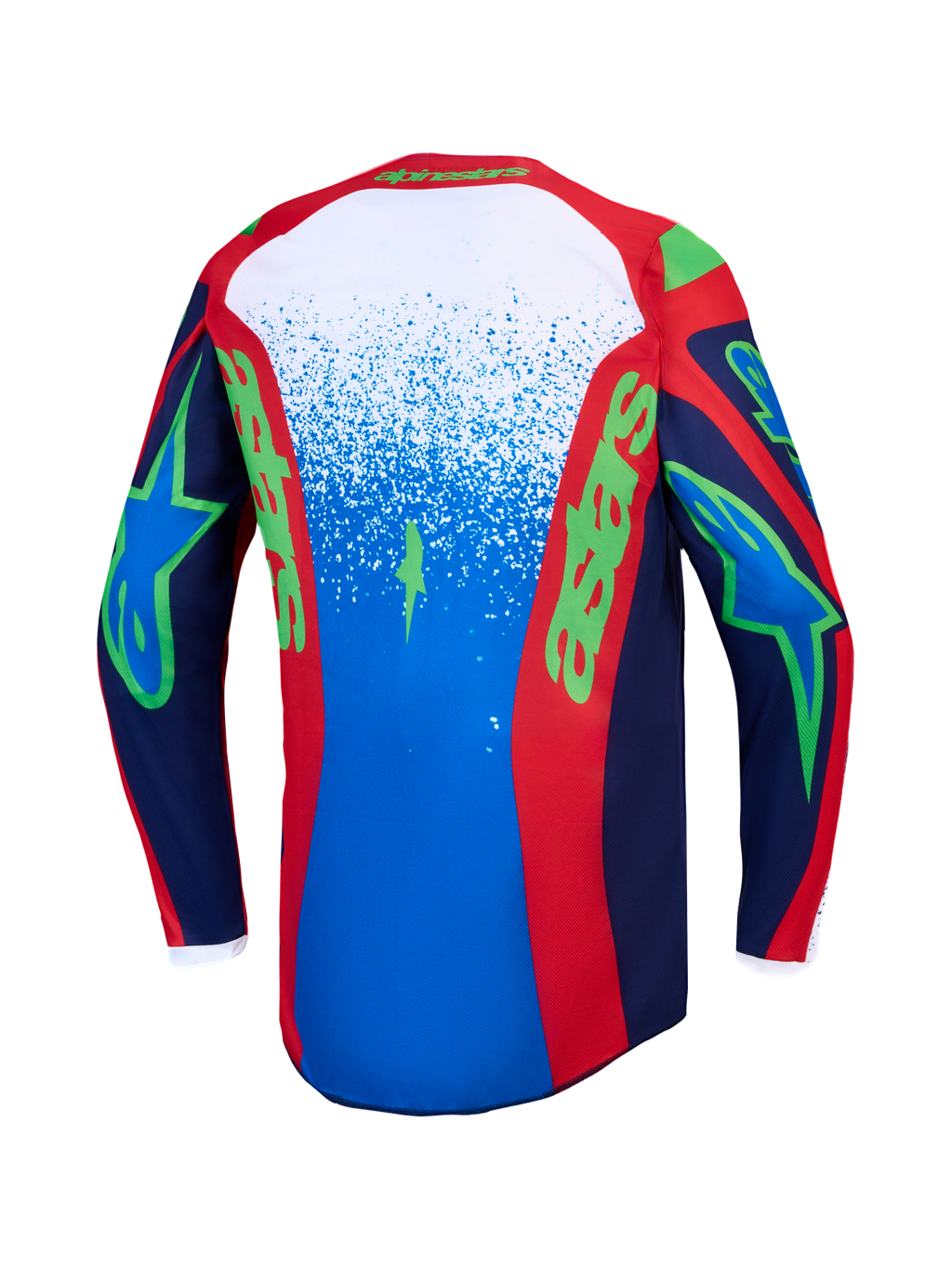 Maillot Alpinestars Fluid Drag réf 3761327-7365 bleu marine rouge dos