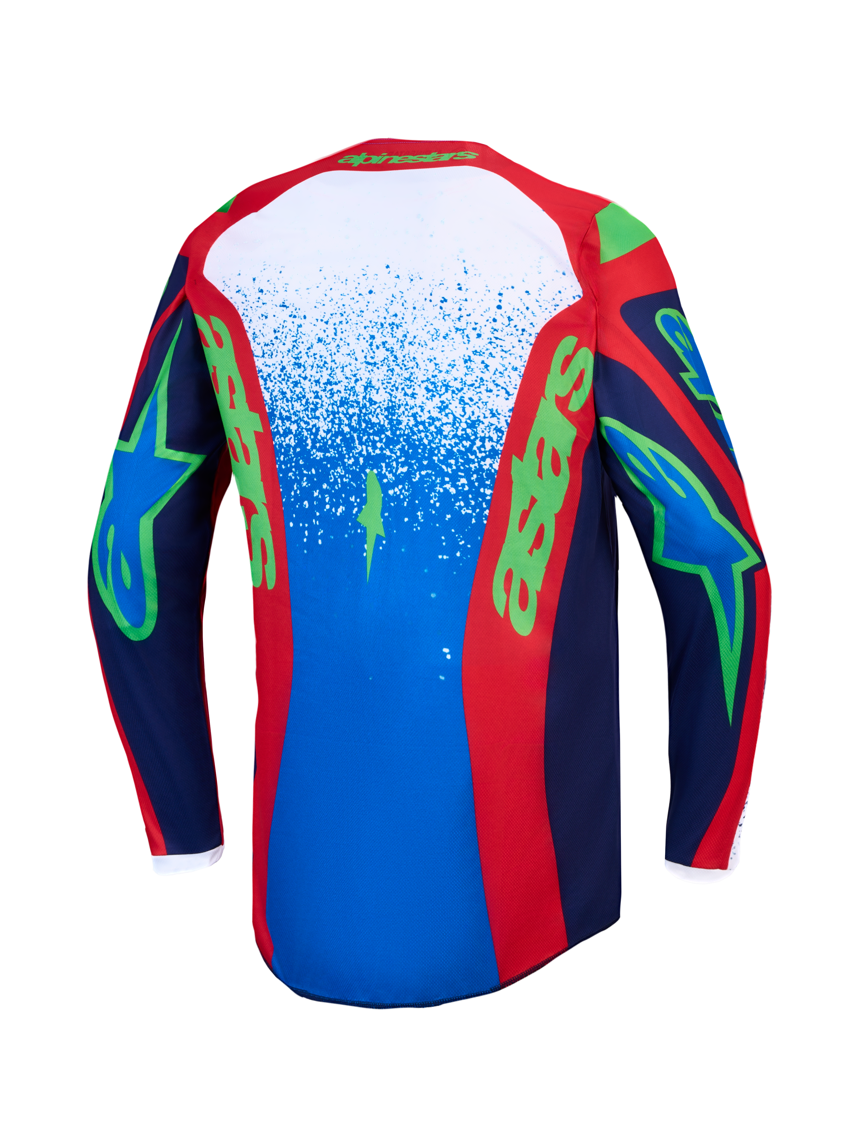 Maillot Alpinestars Fluid Drag réf 3761327-7365 bleu marine rouge dos