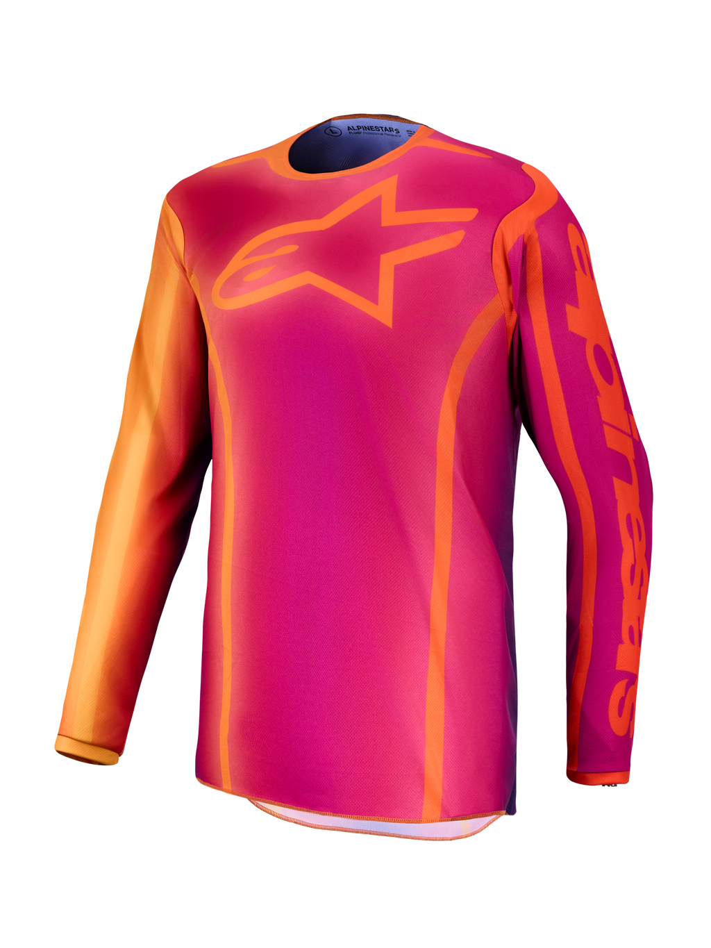 Maillot Alpinestars Fluid Kepler réf 3761727-3205 violet orange face