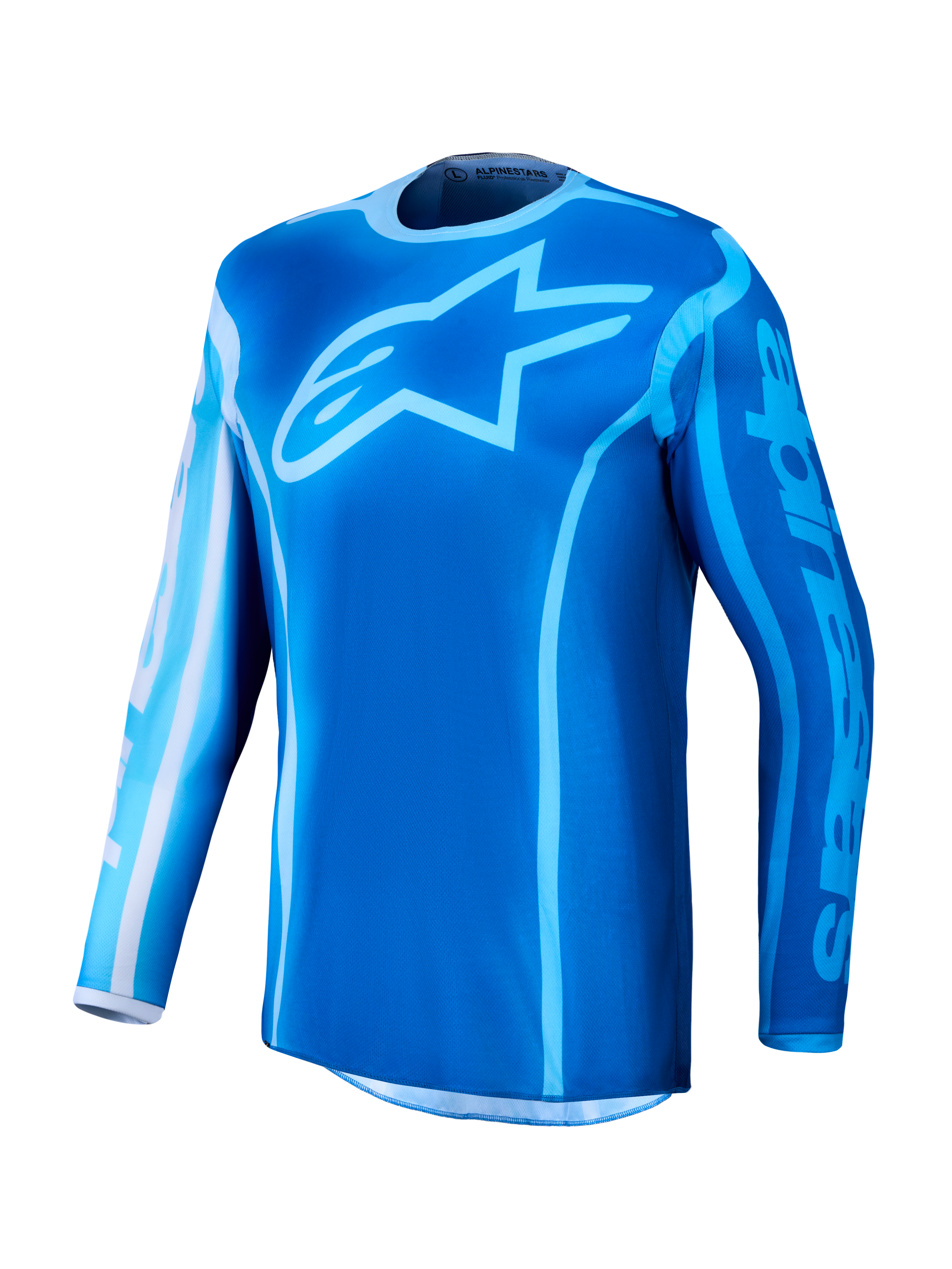Maillot Alpinestars Fluid Kepler réf 3761727-7342 bleu face