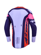 Maillot Alpinestars Supertech Dyna réf 3760227-3196 violet rose fluo dos