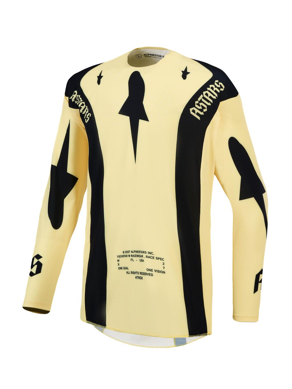 Maillot Alpinestars Techstar Atrox réf 3761527-526 jaune noir face