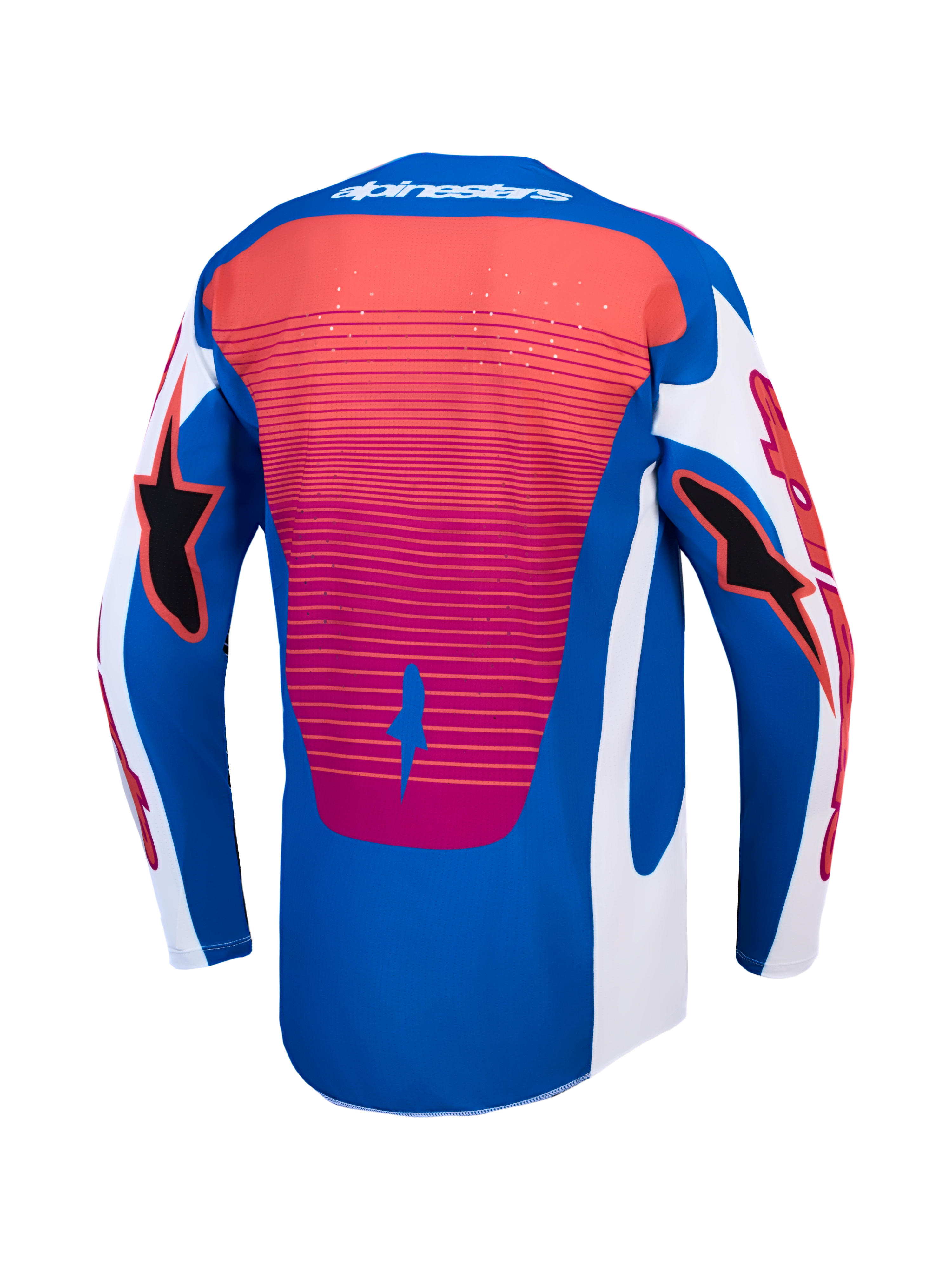 Maillot Alpinestars Techstar Maven réf 3760427-2099 bleu rouge dos
