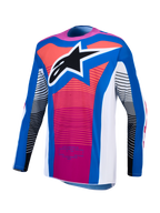 Maillot Alpinestars Techstar Maven réf 3760427-2099 bleu rose face