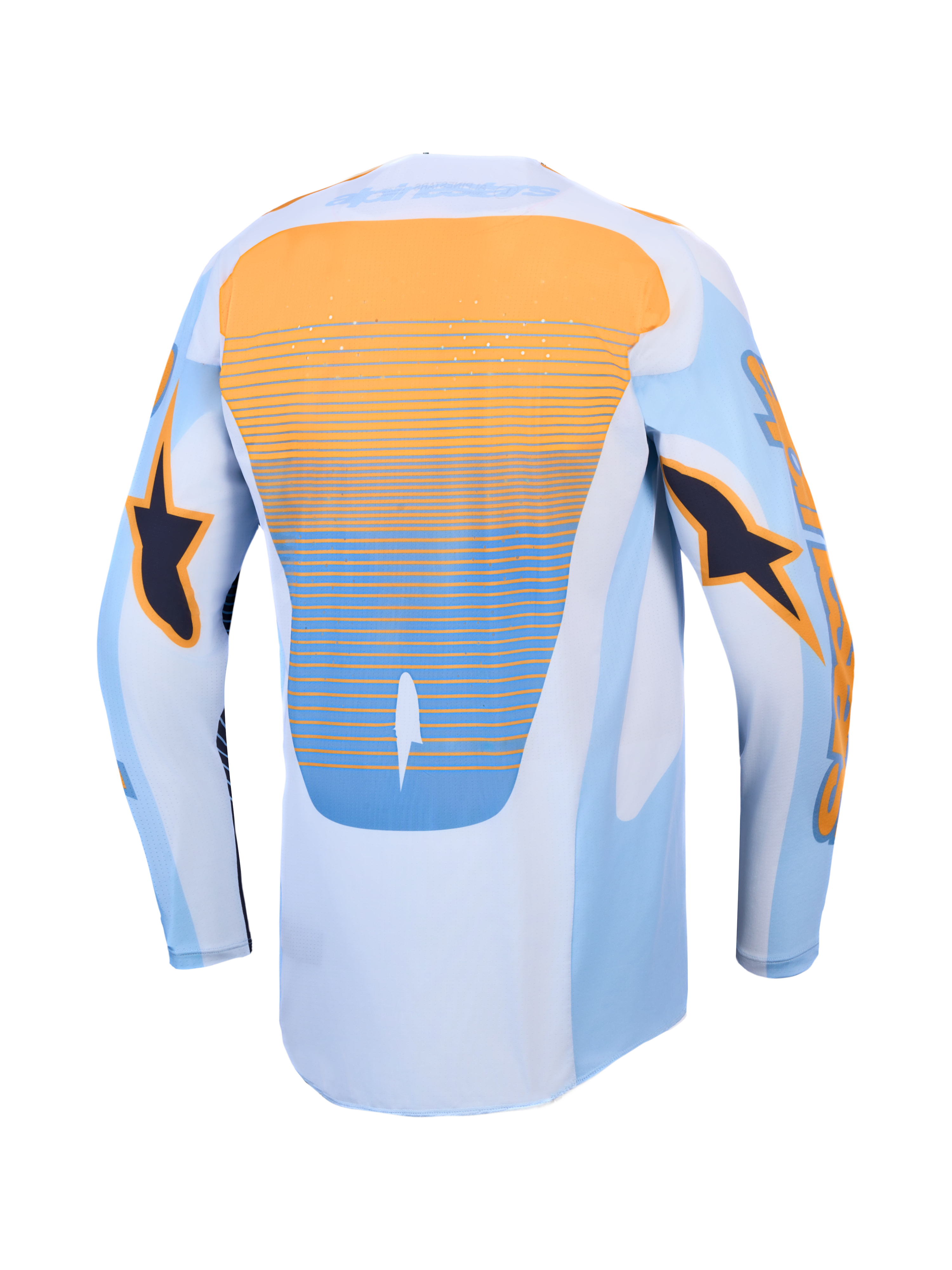 Maillot Alpinestars Techstar Maven réf 3760427-7362 bleu orange dos