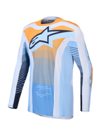 Maillot Alpinestars Techstar Maven réf 3760427-7362 bleu orange face