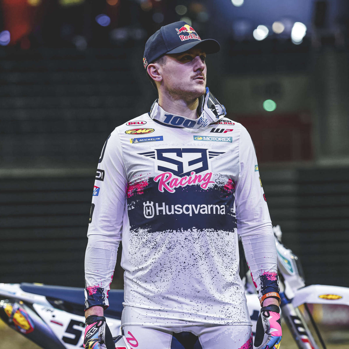 Tenue Billy Bolt replica racing rose S3 Parts maillot et pantalon enduro hard enduro