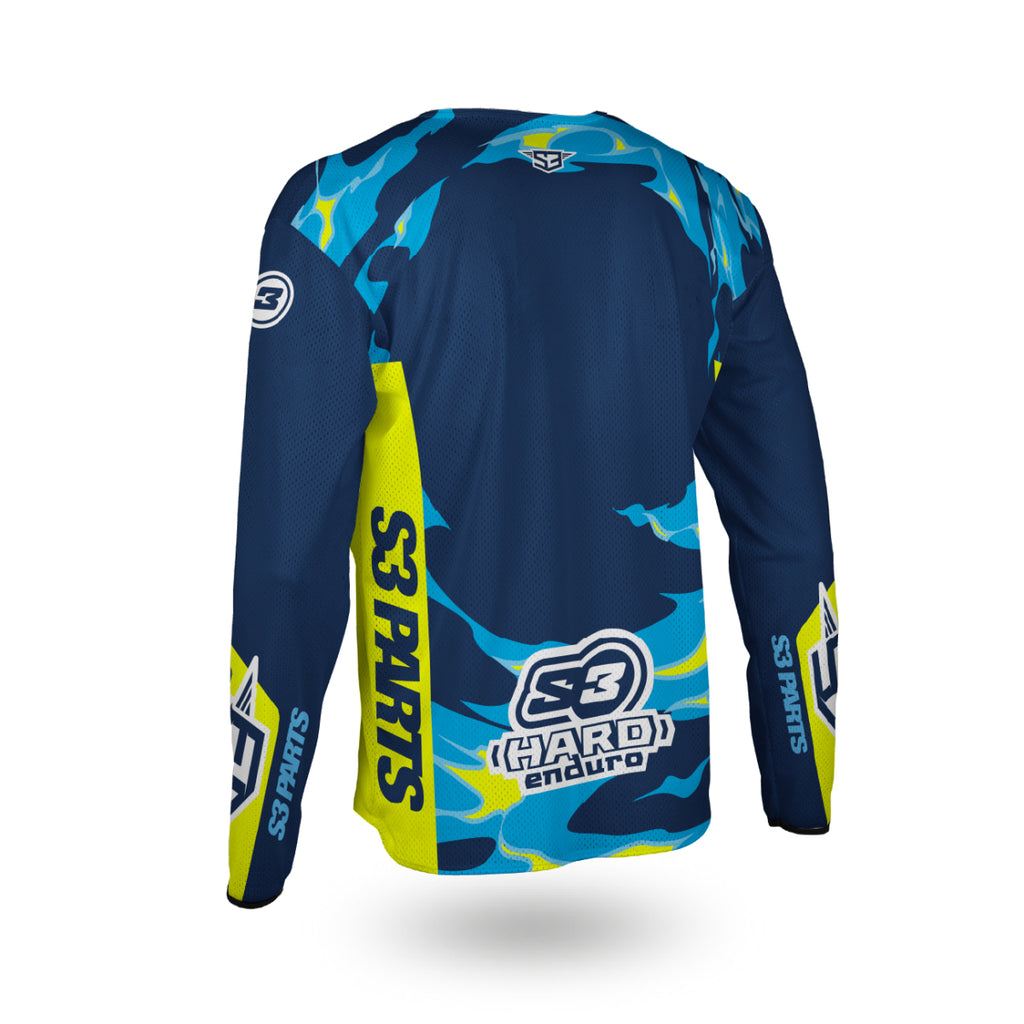 Maillot S3 Parts Billy Bolt Veranito fluor réf. AR-FFF, vue de détail