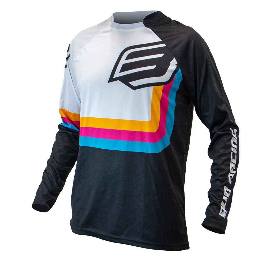 Maillot enfant Bud Racing 95 Evo multicolore noir - face
