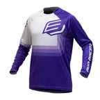 Maillot enfant Bud Racing 95 Evo violet blanc - face