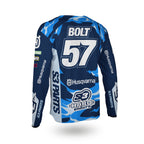 Maillot Replica Billy Bolt Veranito bleu ciel S3 Parts, dos avec le numéro 57