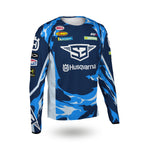 Maillot Replica Billy Bolt Veranito bleu ciel S3 Parts avec sponsors officiels, vue de face