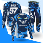 Tenue complète S3 Parts Billy Bolt Veranito bleu ciel : maillot replica et pantalon