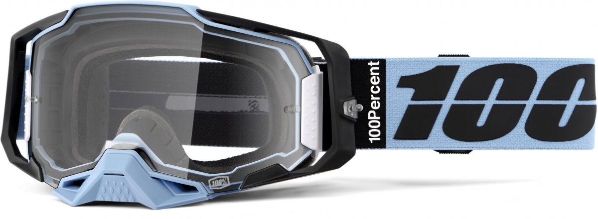 Masque motocross 100% Armega Petros écran clair réf 50004-00041 vue de profil