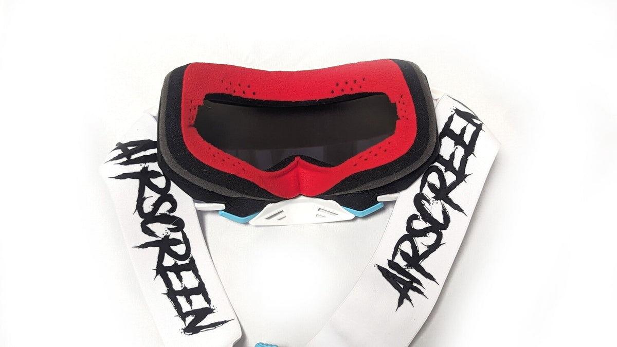 Masque AirScreen Aero EX 02 gris clair enduro écran ouvrant anti-buée – vue face