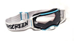 Masque AirScreen Aero EX 02 gris clair enduro écran ouvrant anti-buée – vue trois quarts