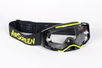 Masque AirScreen Aero EX LE2 Édition Limitée noir jaune fluo enduro écran ouvrant anti-buée – vue trois quarts