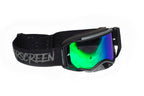 Masque AirScreen Aero MX 04 noir motocross anti-buée – vue trois quarts