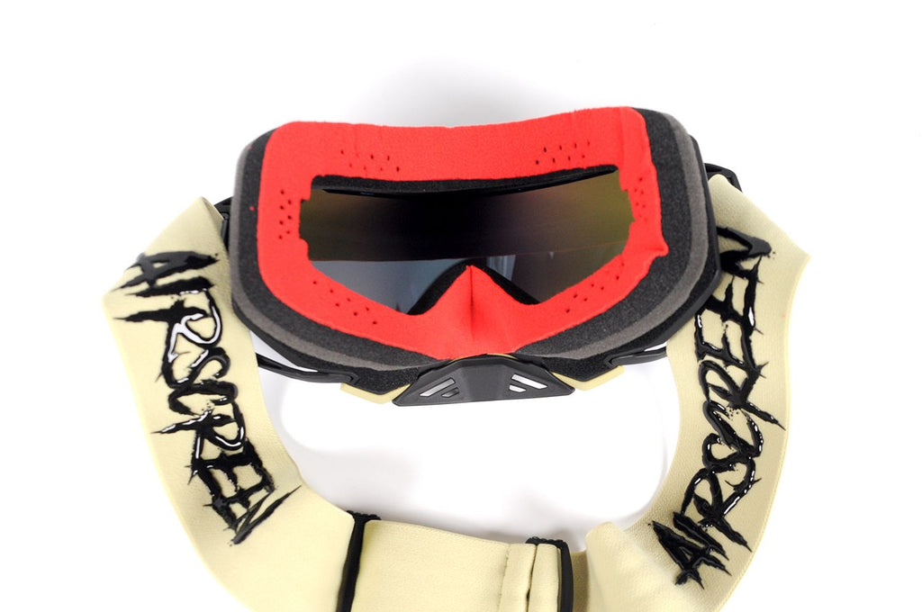 Masque AirScreen Aero MX 08 beige motocross anti-buée – vue face
