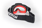 Masque AirScreen S-FIT 01 EX noir blanc enduro écran ouvrant anti-buée – vue face