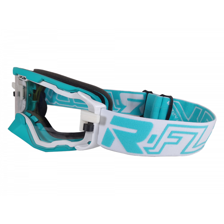 Masque Anti-Buée Next-Blanc-Turquoise R-FLOW