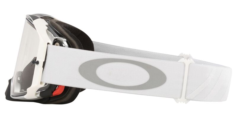 Masque Oakley Airbrake MX Tuff Blocks White écran clair - détail sangle