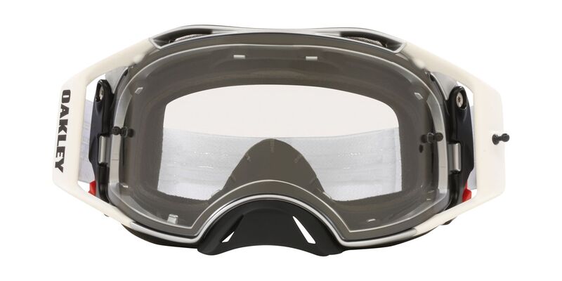 Masque Oakley Airbrake MX Tuff Blocks White écran clair - vue de profil