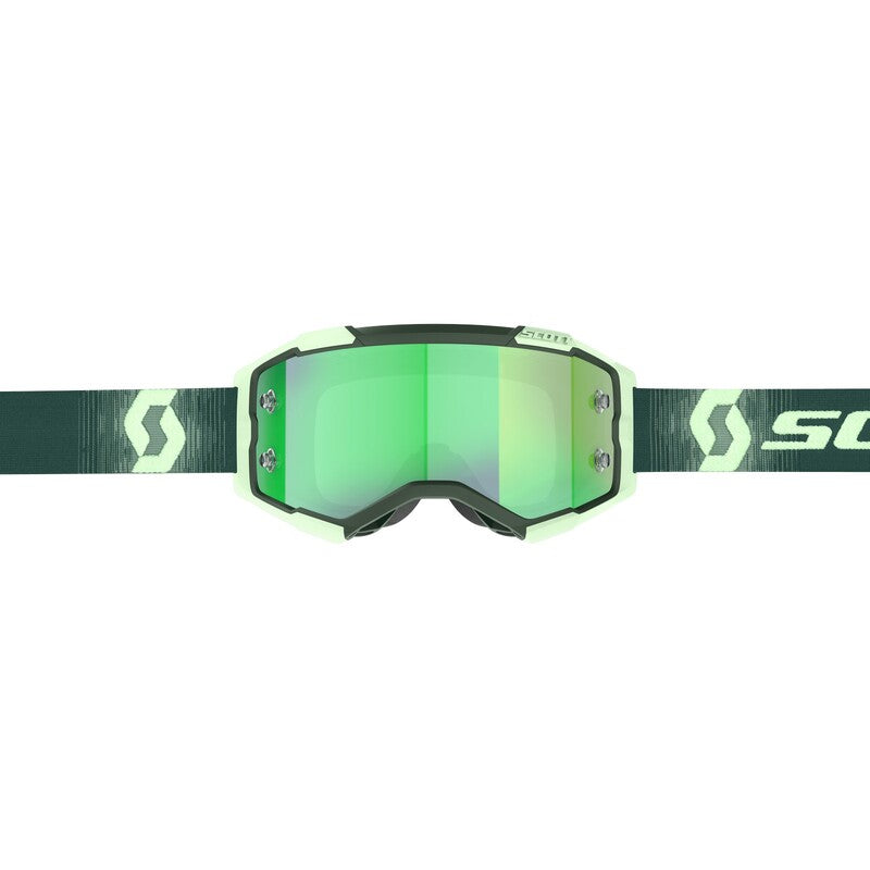 Masque Scott Fury vert avec écran Scott Prospect pour motocross enduro et hard enduro