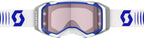 Masque Scott Prospect 2.0 AMP Doppler White bleu vue de profil écran Amplifier rose