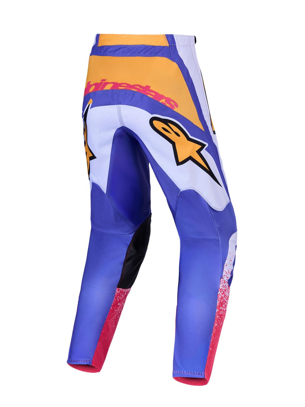 Pantalon Alpinestars Fluid Drag réf 3721327-3193 bleu et jaune dos