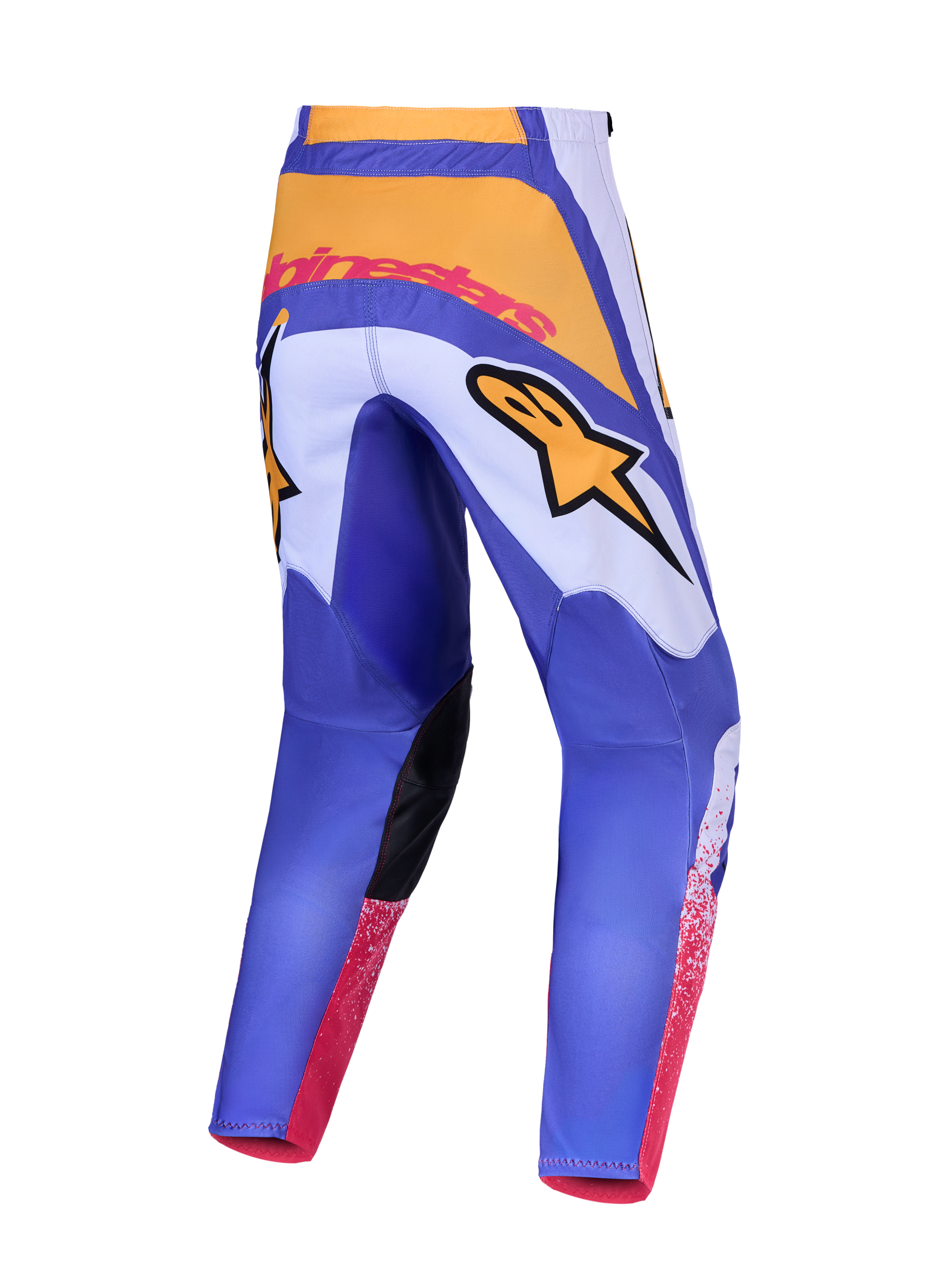 Pantalon Alpinestars Fluid Drag réf 3721327-3193 bleu et jaune dos