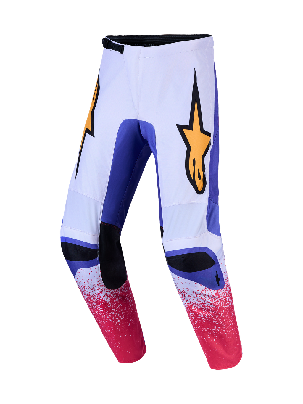 Pantalon Alpinestars Fluid Drag réf 3721327-3193 blanc et bleu face