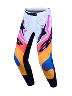 Pantalon Alpinestars Supertech Dyna réf 3720227-2089 blanc et bleu face